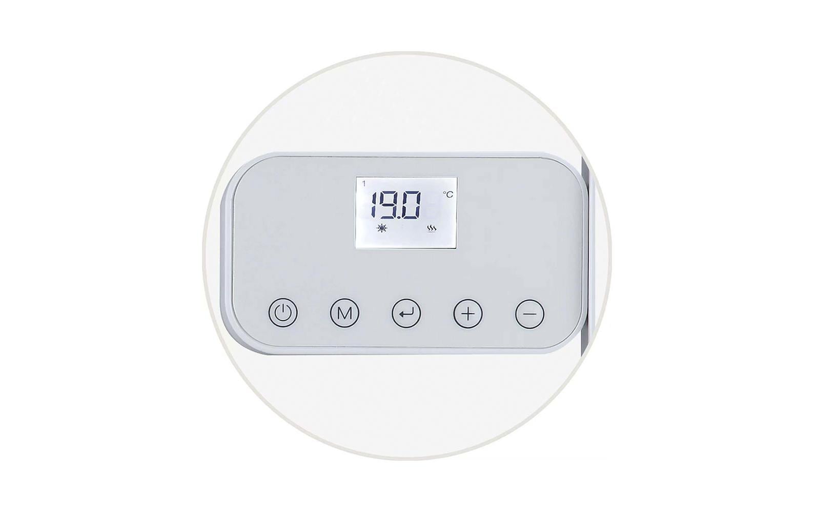 Kibernetik Badheizer BR750W – 750 W, bis 15 m², Wandmontage, Thermostat