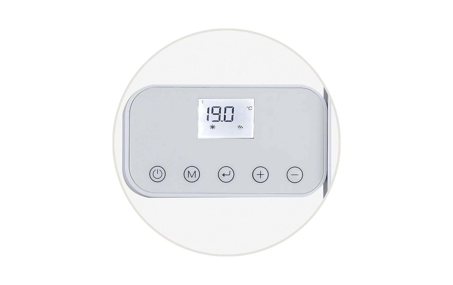 Kibernetik Badheizer BR500W – 500 W, bis 10m², Wandmontage, Thermostat, Überhitzungsschutz