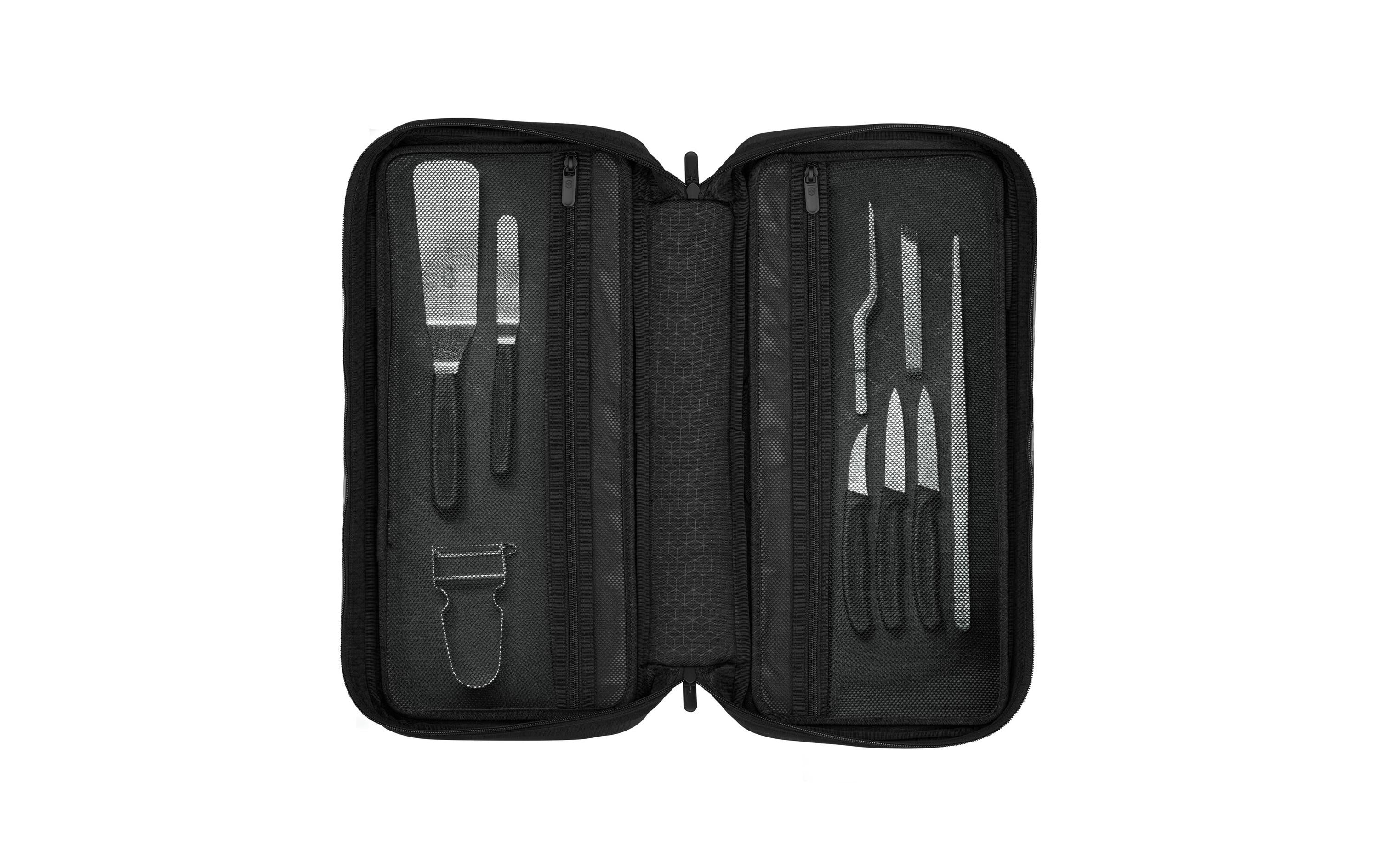 Victorinox 16-teiliges Messerset, Edelstahlklingen, schwarzer Kunststoffgriff