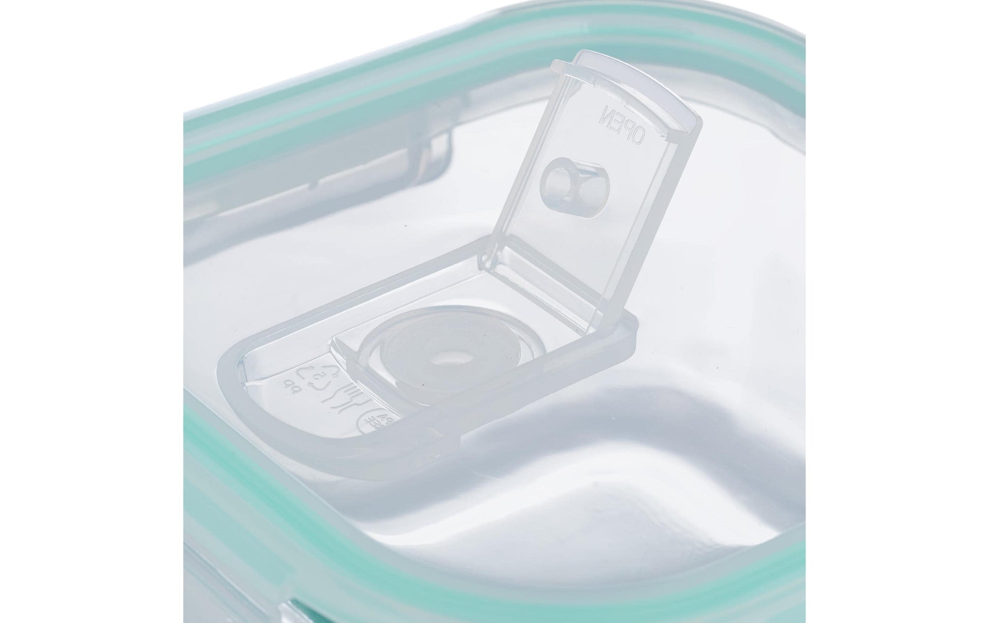 Relaxdays Vorratsdose 320 ml, 15,5 × 11 × 6 cm, Glas/Polypropylen (PP)/Silikon