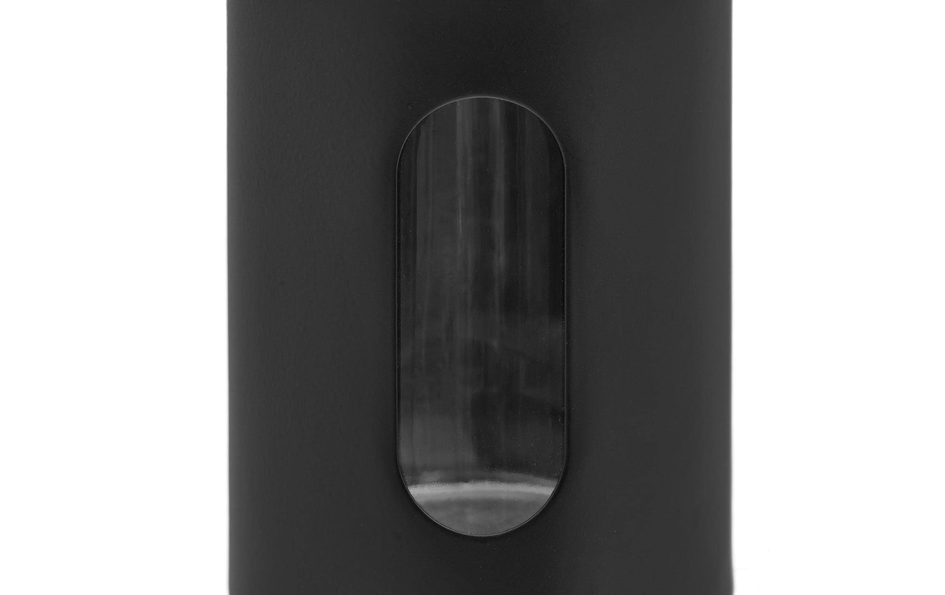 Relaxdays Streudose 900 ml, Ø 5 × 8,5 cm, Edelstahl/Glas, 12er-Set, Schwarz/Silber/Transparent