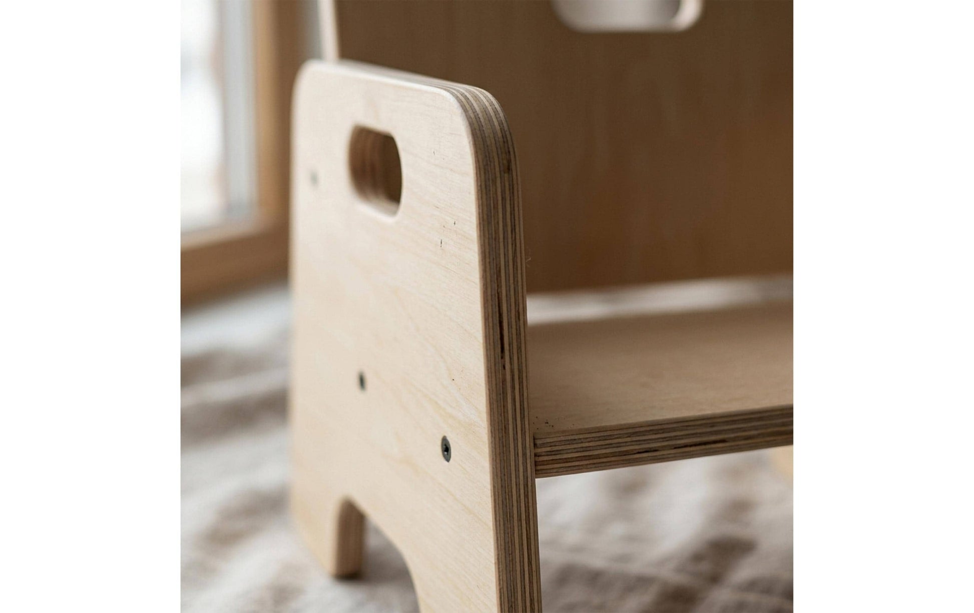 Relaxdays Kinderstuhl – 33 × 29 × 32 cm – Holz – Braun