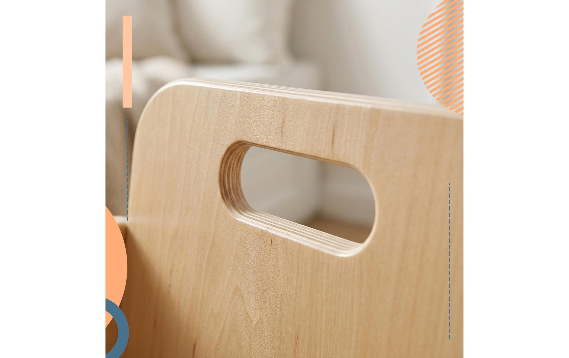 Relaxdays Kinderstuhl – 33 × 29 × 32 cm – Holz – Braun
