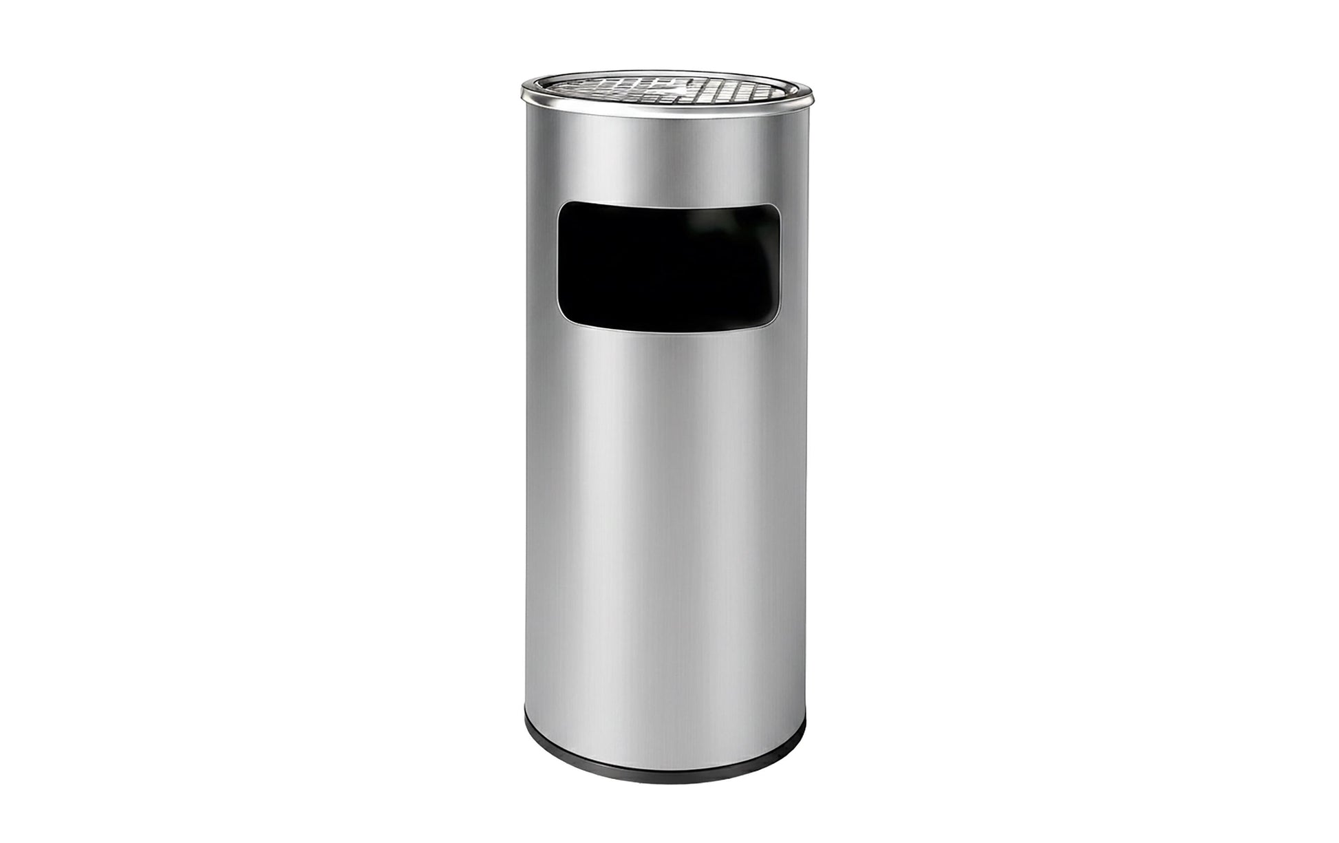 Relaxdays Standascher – 30 l – Edelstahl, rund – mit Inneneimer