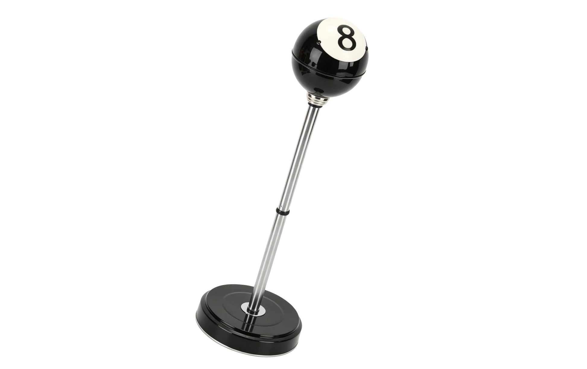 Relaxdays Standascher – Stahl, schwarz, silber, weiss, Ø 90 × H 700 mm