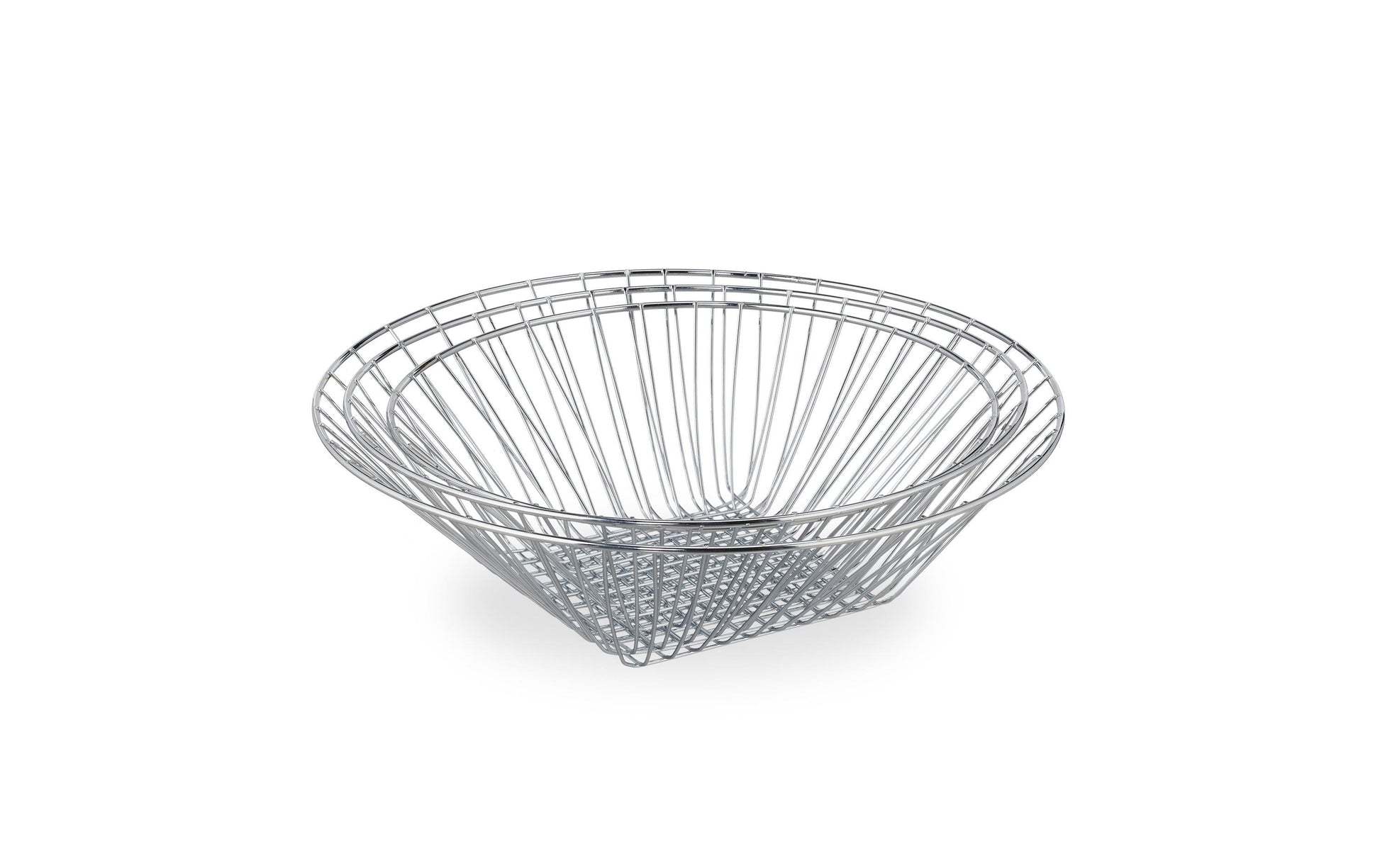 Relaxdays Servierkorb 3 Etagen Ø 28 × 73 cm, Edelstahl, Silber