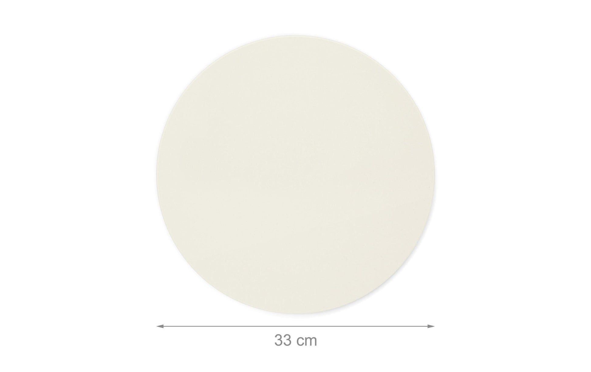 Relaxdays Pizzastein Ø 33 × 1 cm, Cordierit, beige, für Backöfen, Herde und Grills