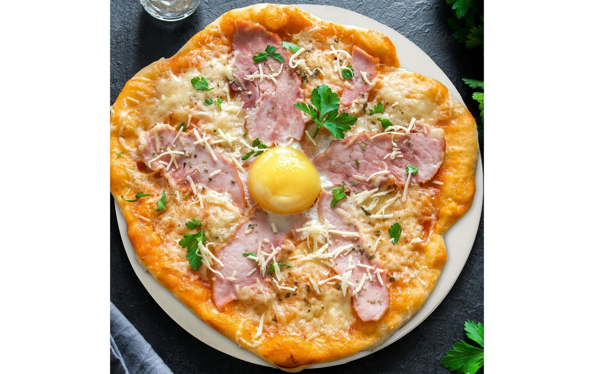 Relaxdays Pizzastein Ø 33 × 1 cm, Cordierit, beige, für Backöfen, Herde und Grills