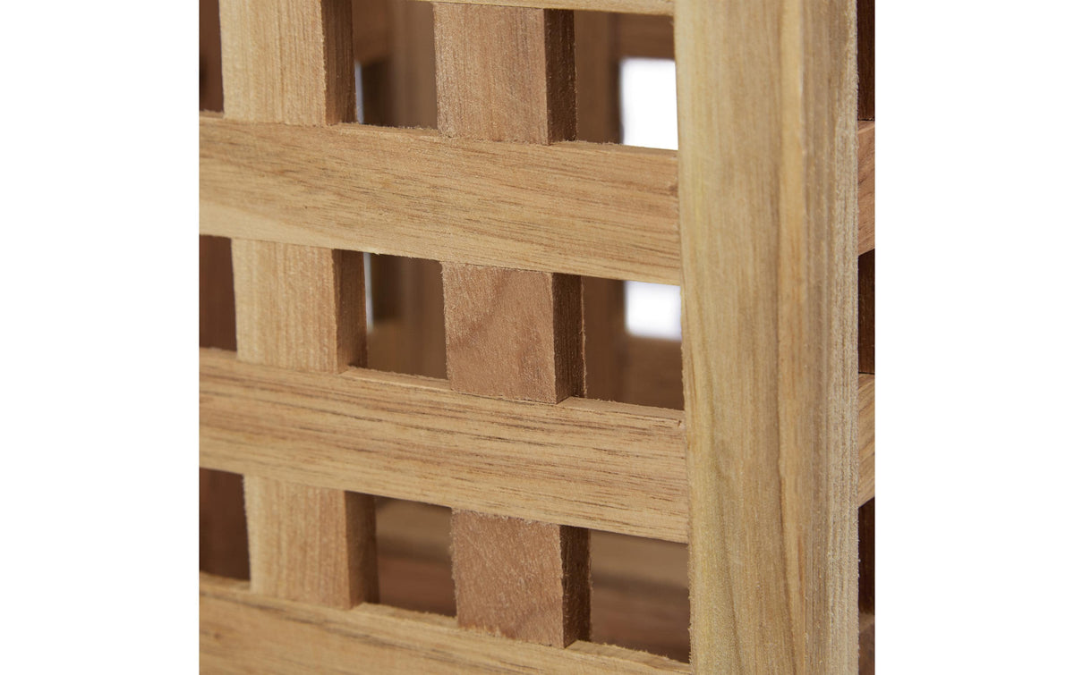 Relaxdays Schirmständer – Holz, Braun/Hellbraun, 18 × 18 × 50 cm