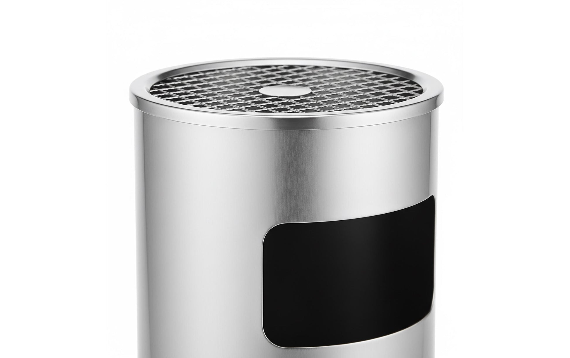 Relaxdays Standascher – 30 l – Edelstahl, rund – mit Inneneimer