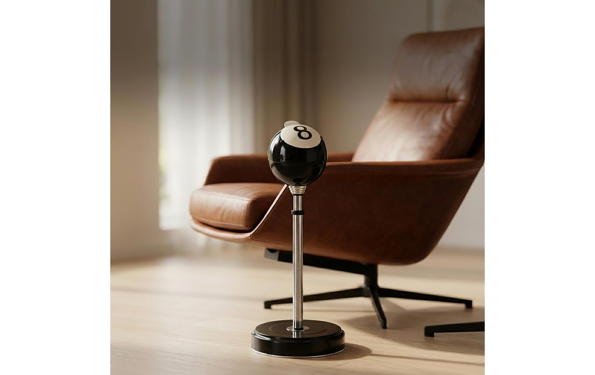 Relaxdays Standascher – Stahl, schwarz, silber, weiss, Ø 90 × H 700 mm