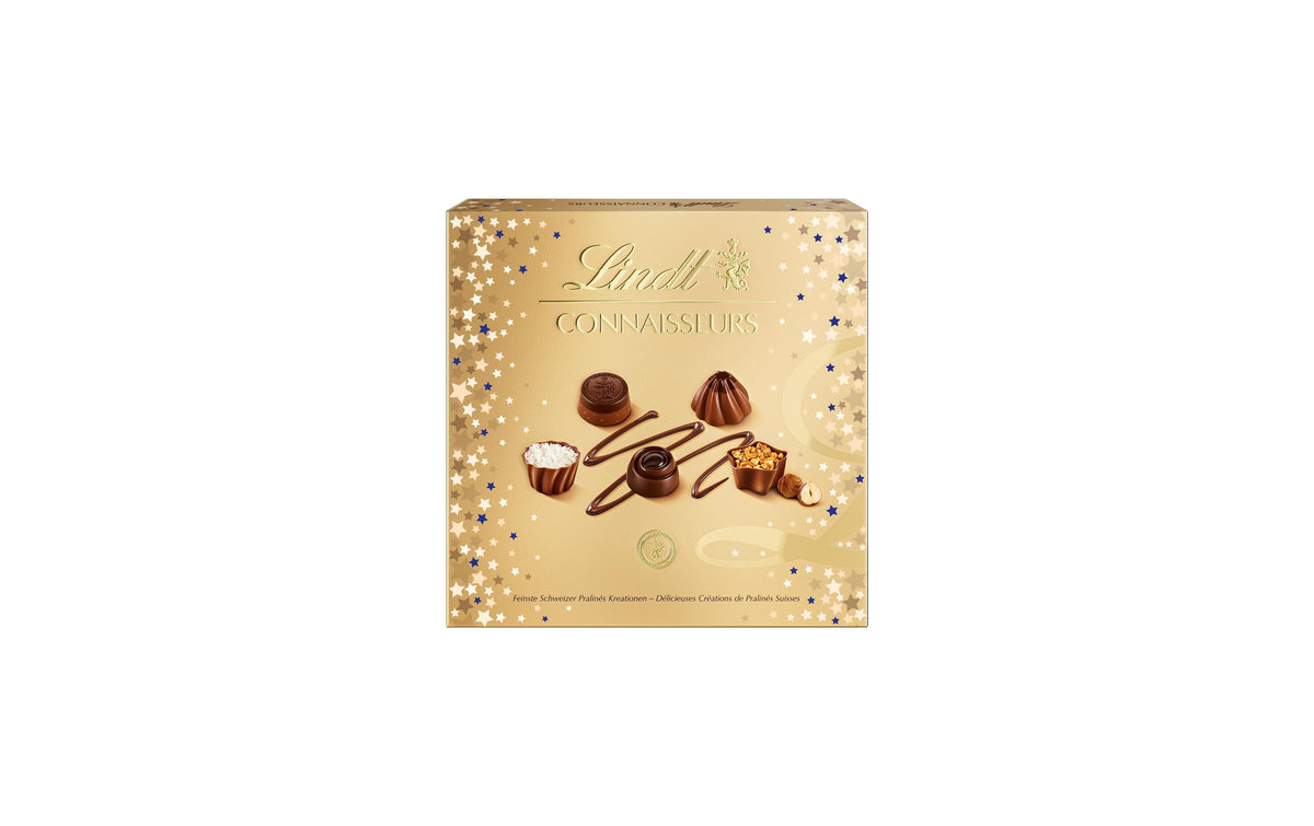 Lindt CONNAISSEURS Pralinés – Weihnachten, assortiert – 143 g