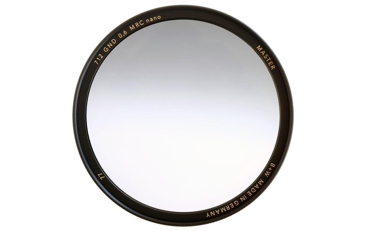 B+W 712 Grauverlaufsfilter 49 mm – GND 0,6 – für Objektive mit 49 mm Filtergewinde