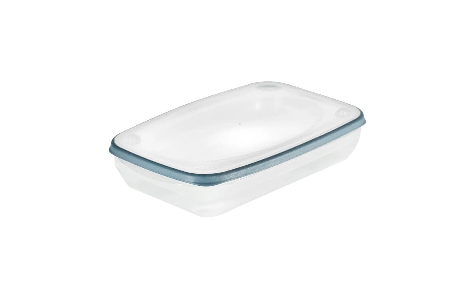 keeeper Vorratsdose 2,4 l, 20 × 31,5 × 6 cm, Polypropylen (PP)/TPE, Blau/Transparent
