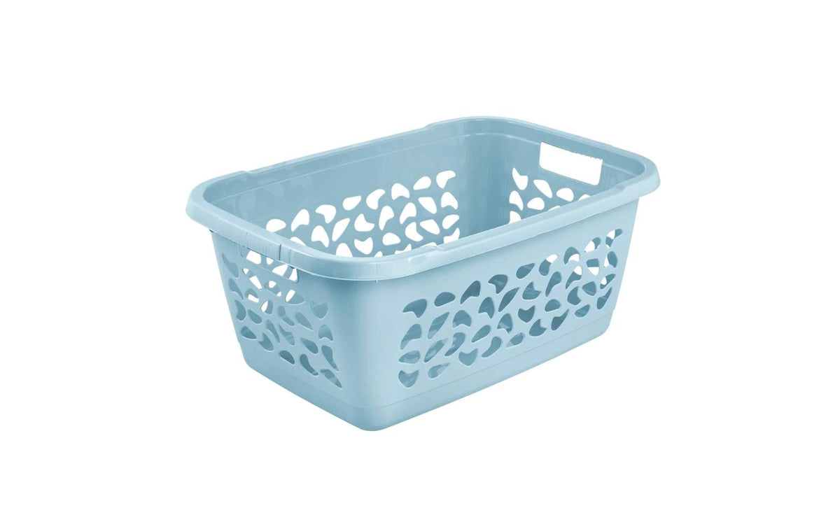 keeeper Jost Aufbewahrungskorb 52 l – Kunststoff – Blau – mit Griffen, stapelbar – 440 × 280 × 650 mm