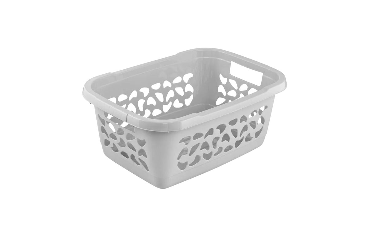 keeeper Jost Aufbewahrungskorb 32 l – Polypropylen – Grau – stapelbar, mit Griff – 400 × 230 × 550 mm