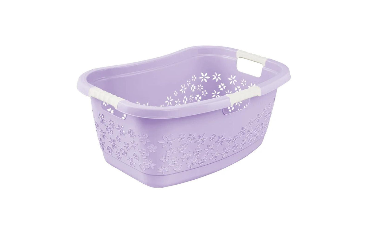 keeeper Aufbewahrungskorb 50 l – mit Softgriffen – Kunststoff – Violett