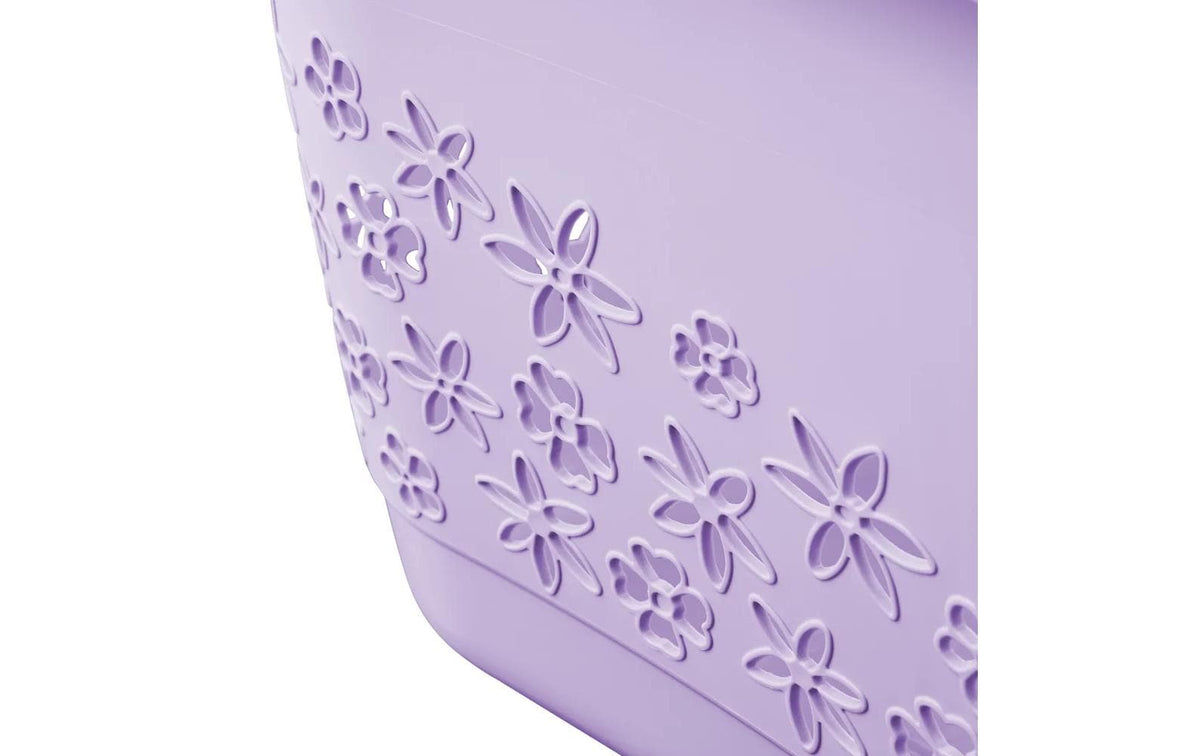 keeeper Aufbewahrungskorb 50 l – mit Softgriffen – Kunststoff – Violett