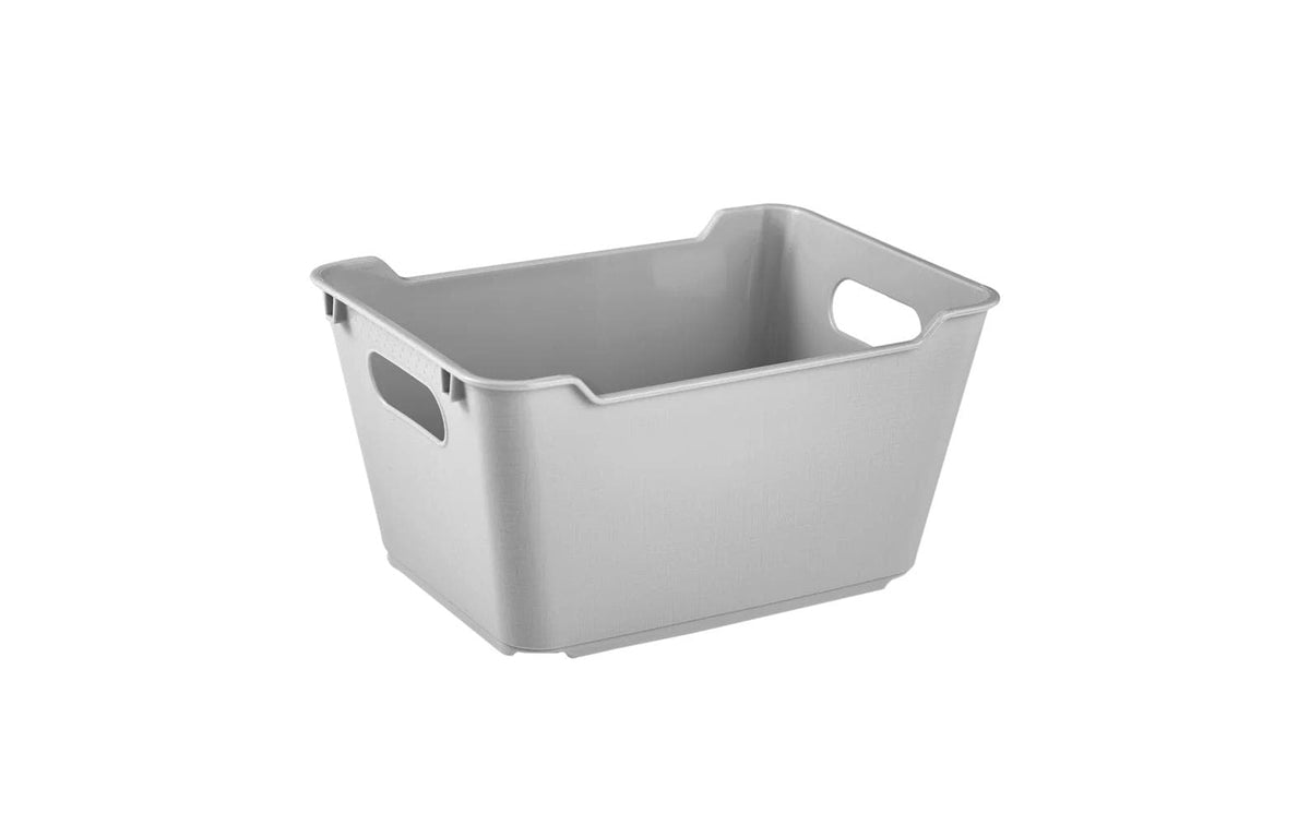 keeeper lotta Aufbewahrungsbox 1,8 l – Polypropylen – Grau – 195 × 100 × 140 mm