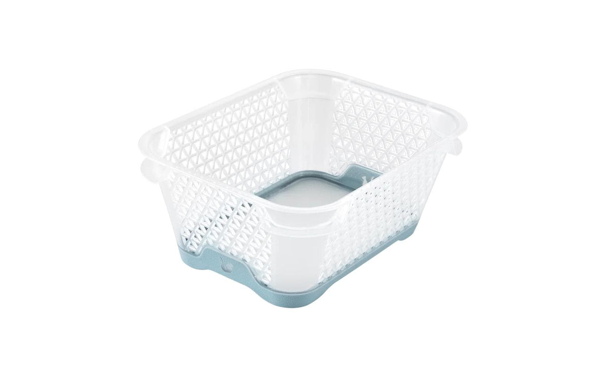 keeeper Jonas Aufbewahrungsbox – Kunststoff – Blau/Transparent – für A7 – 120 × 70 × 160 mm