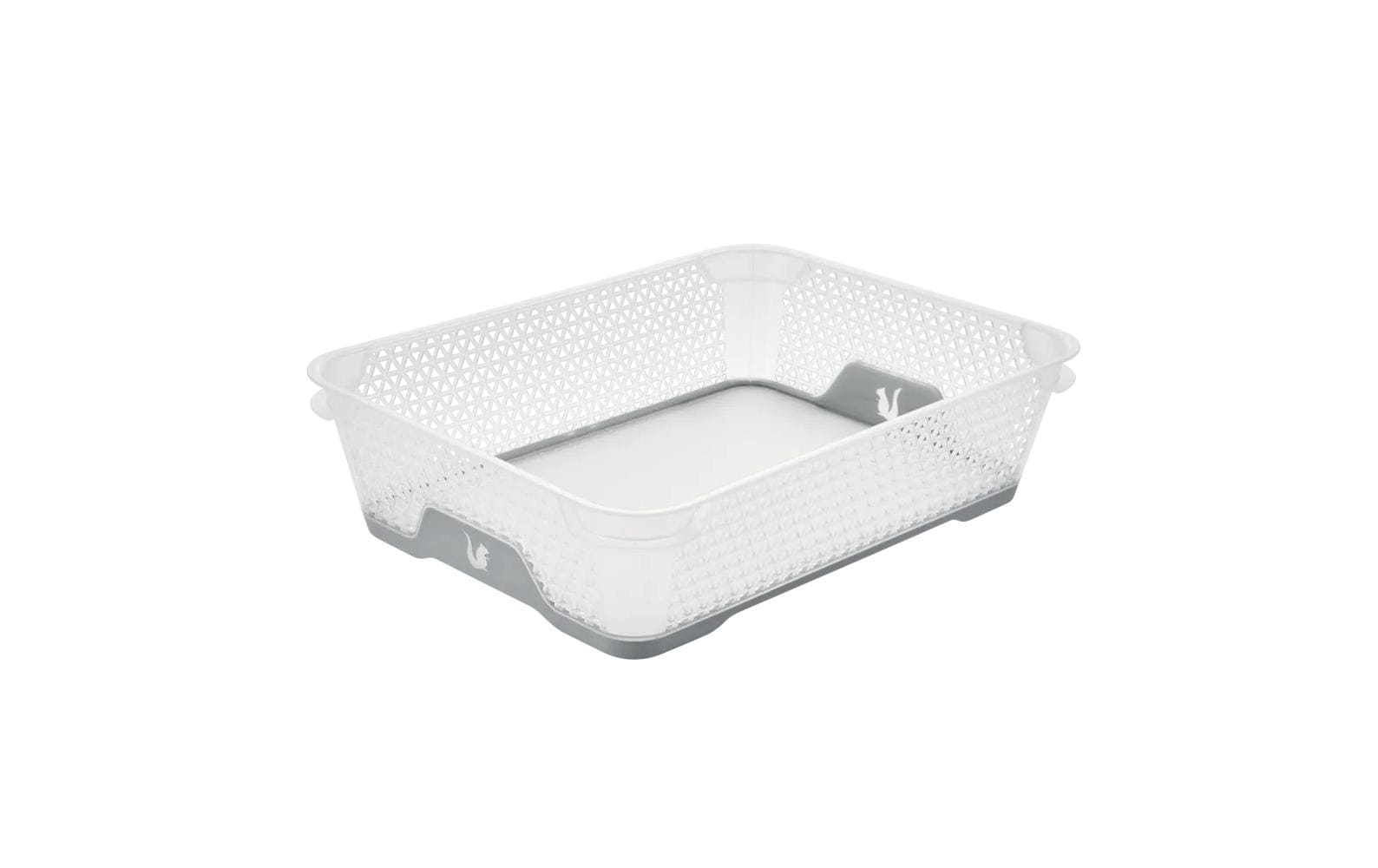 keeeper Jonas Aufbewahrungsbox – Kunststoff – Grau/Transparent – für A5 – 200 × 70 × 265 mm