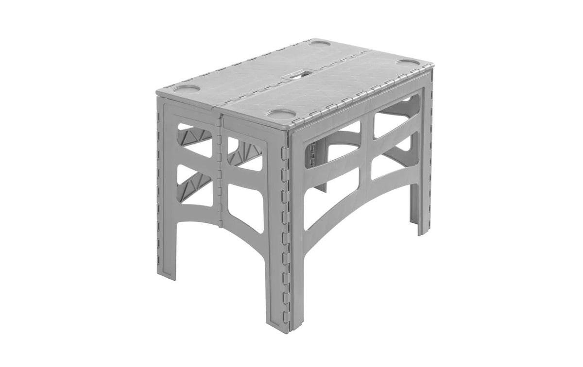Keeeper Beistelltisch Timo – 70 × 45 × 55 cm – Kunststoff – Grau