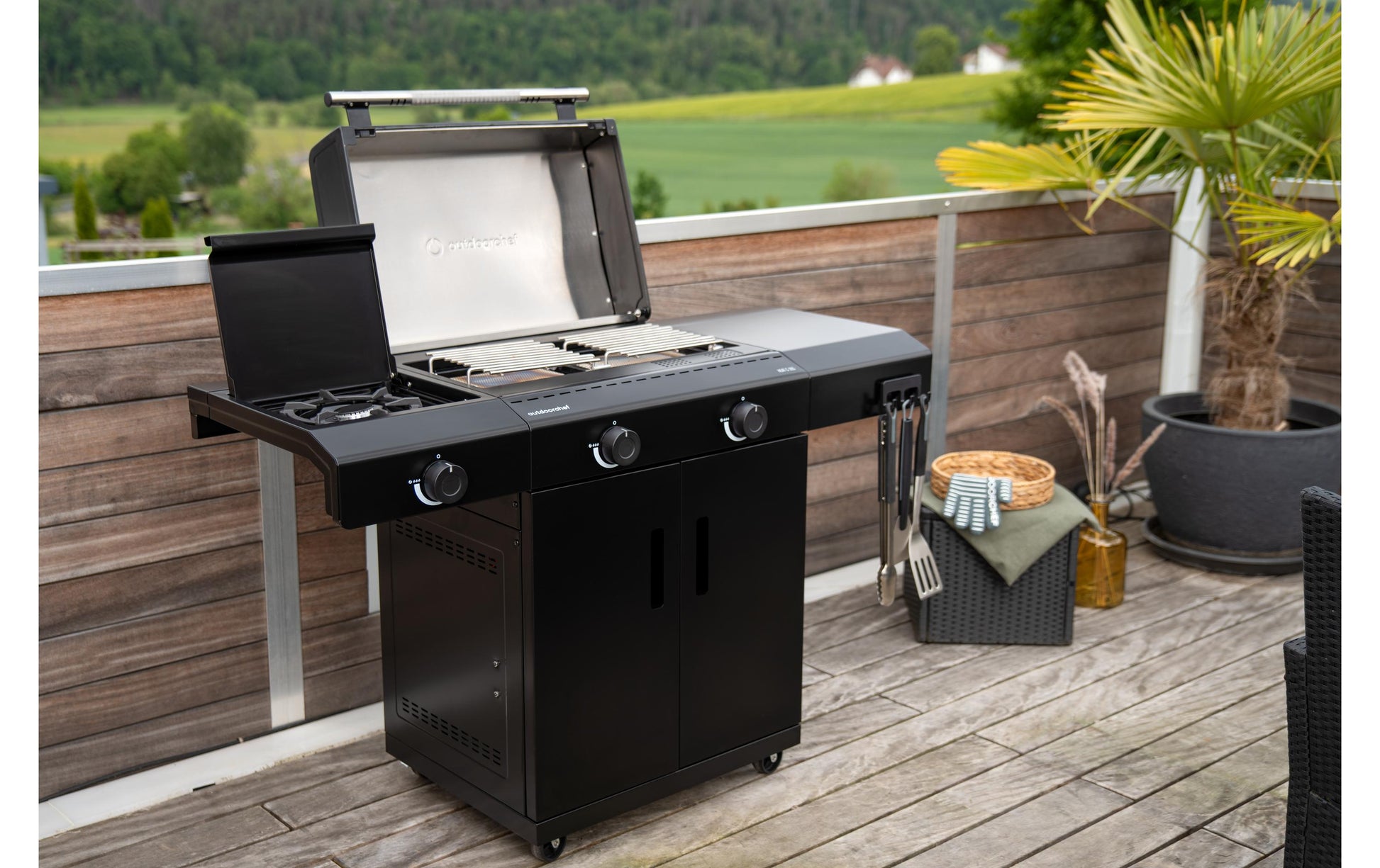 OUTDOORCHEF Gasgrill Heat C-265 – 2 Brenner, 10 100 W – Schwarz