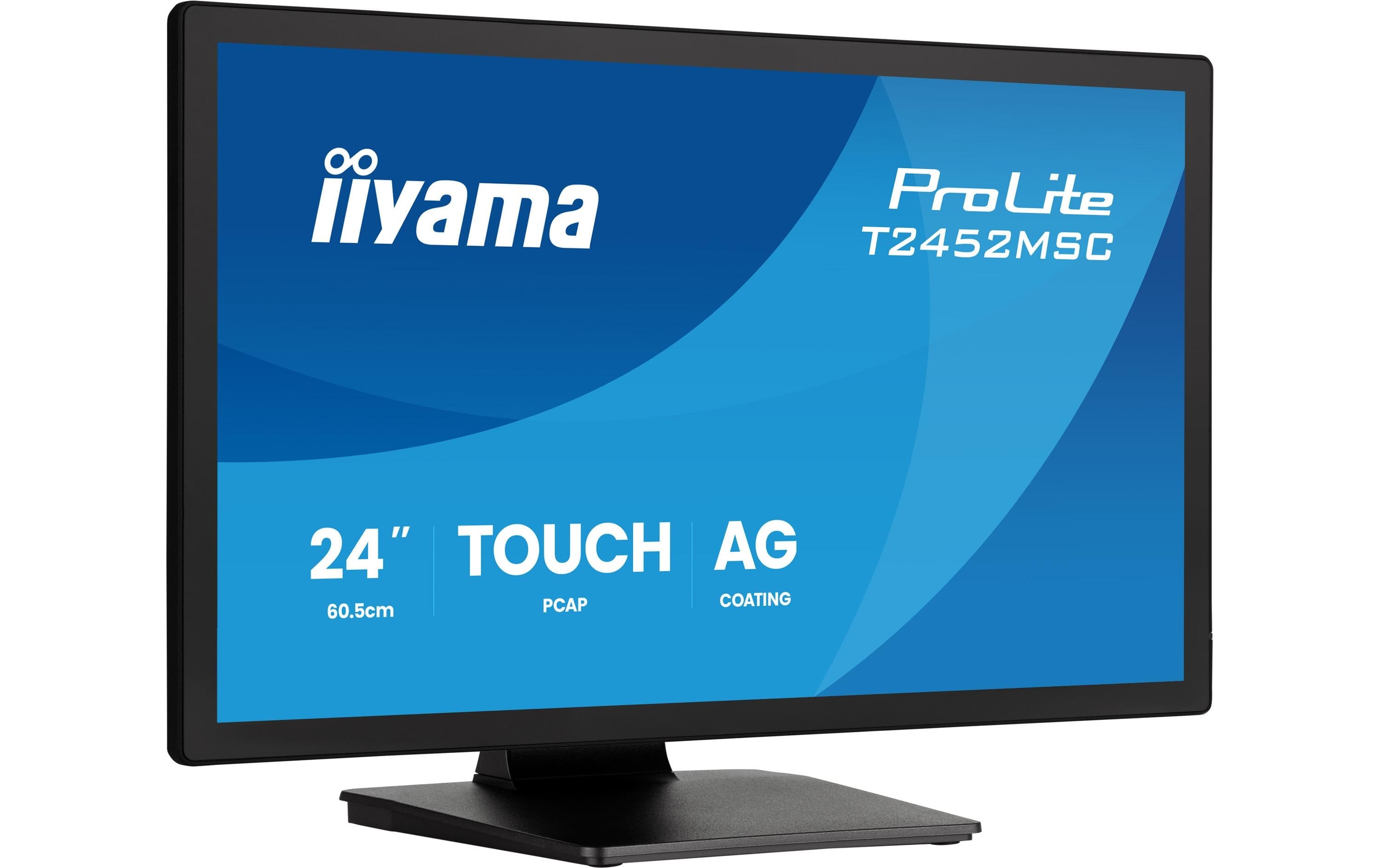 iiyama T2452MSC-B2AG – 24" Touch, 1920 × 1080 (Full HD), IPS