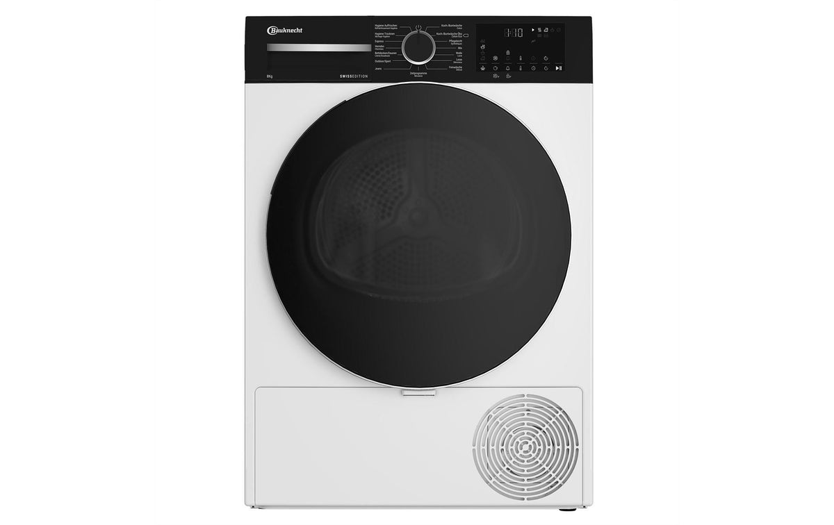 Bauknecht Trockner WT8CD7P – 8 kg, Energieeffizienz C, Kondensationsklasse B, 64 dBA – weiss