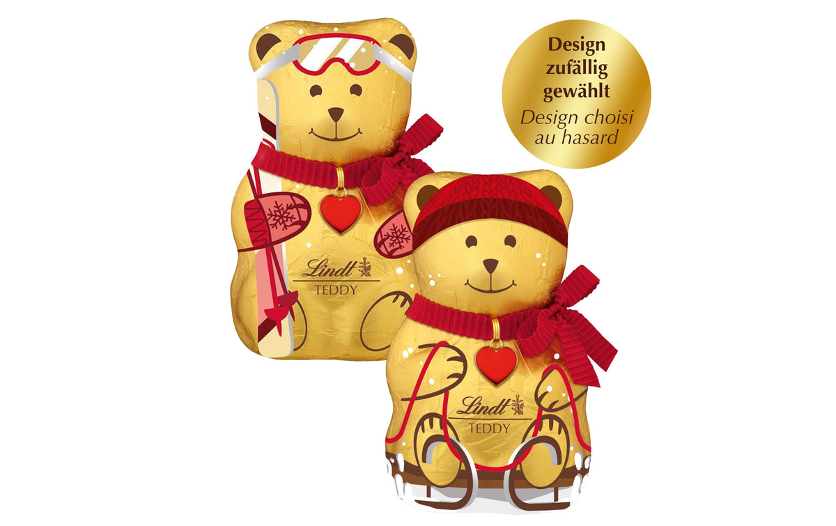 Lindt TEDDY Schokolade – Vollmilch, Winter Edition – 100 g