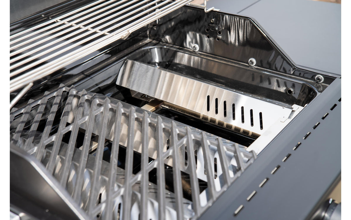 OUTDOORCHEF Grillstation HEAT C-335 – 3 Brenner, 2'688 cm² Grillfläche, 14,1 kW – Schwarz/Edelstahl