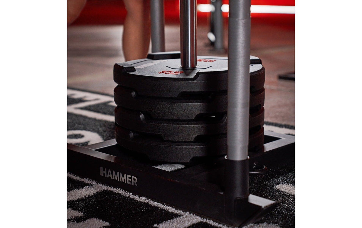 Hammer Gewicht Bumper Plate, Competition, 25 kg, Stahl, Schwarz
