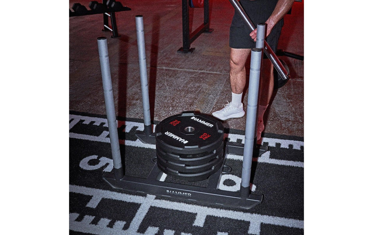 Hammer Gewicht Bumper Plate, Competition, 25 kg, Stahl, Schwarz