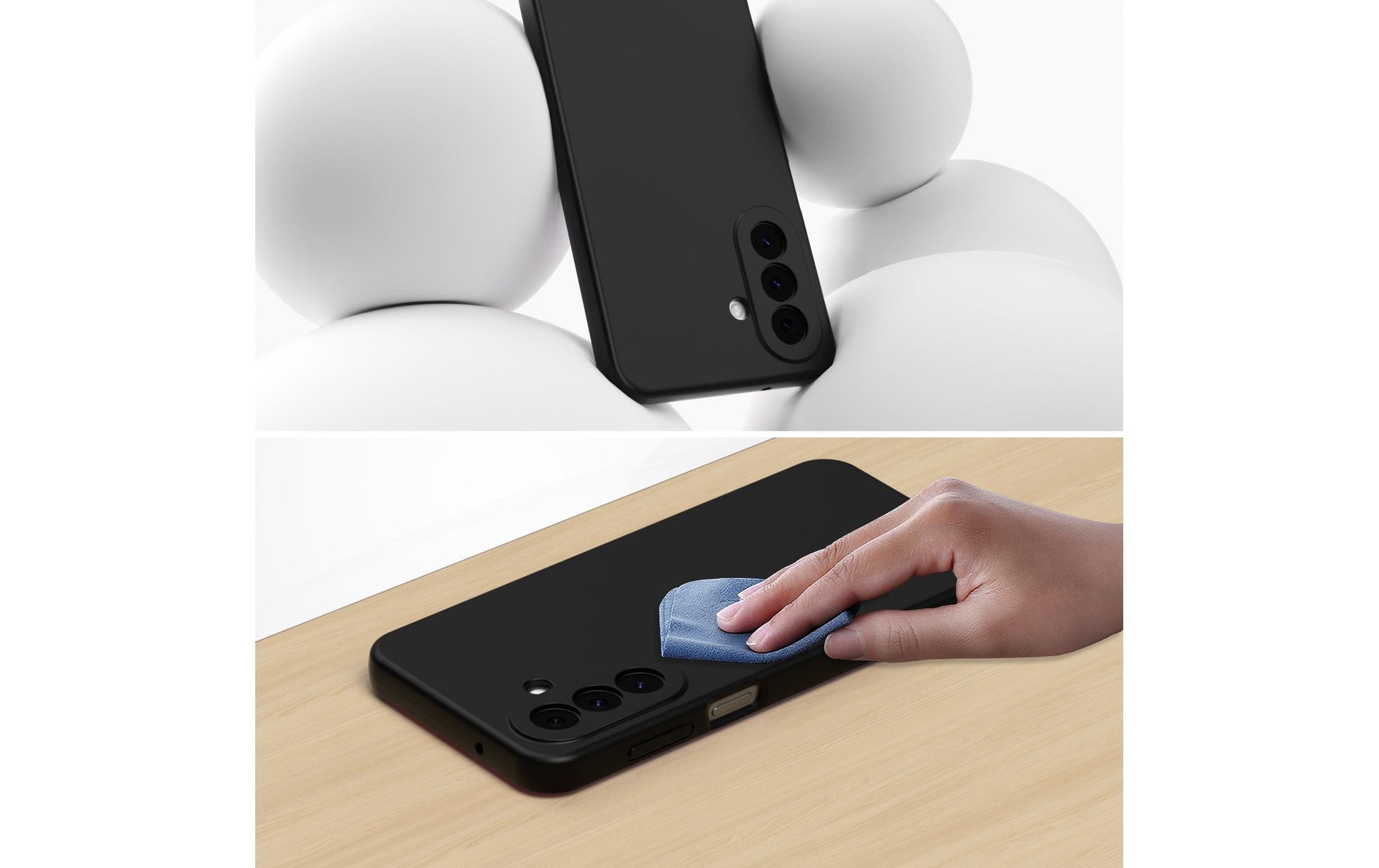 4smarts Cupertino Backcover – für Samsung Galaxy A27, Silikon, Schwarz