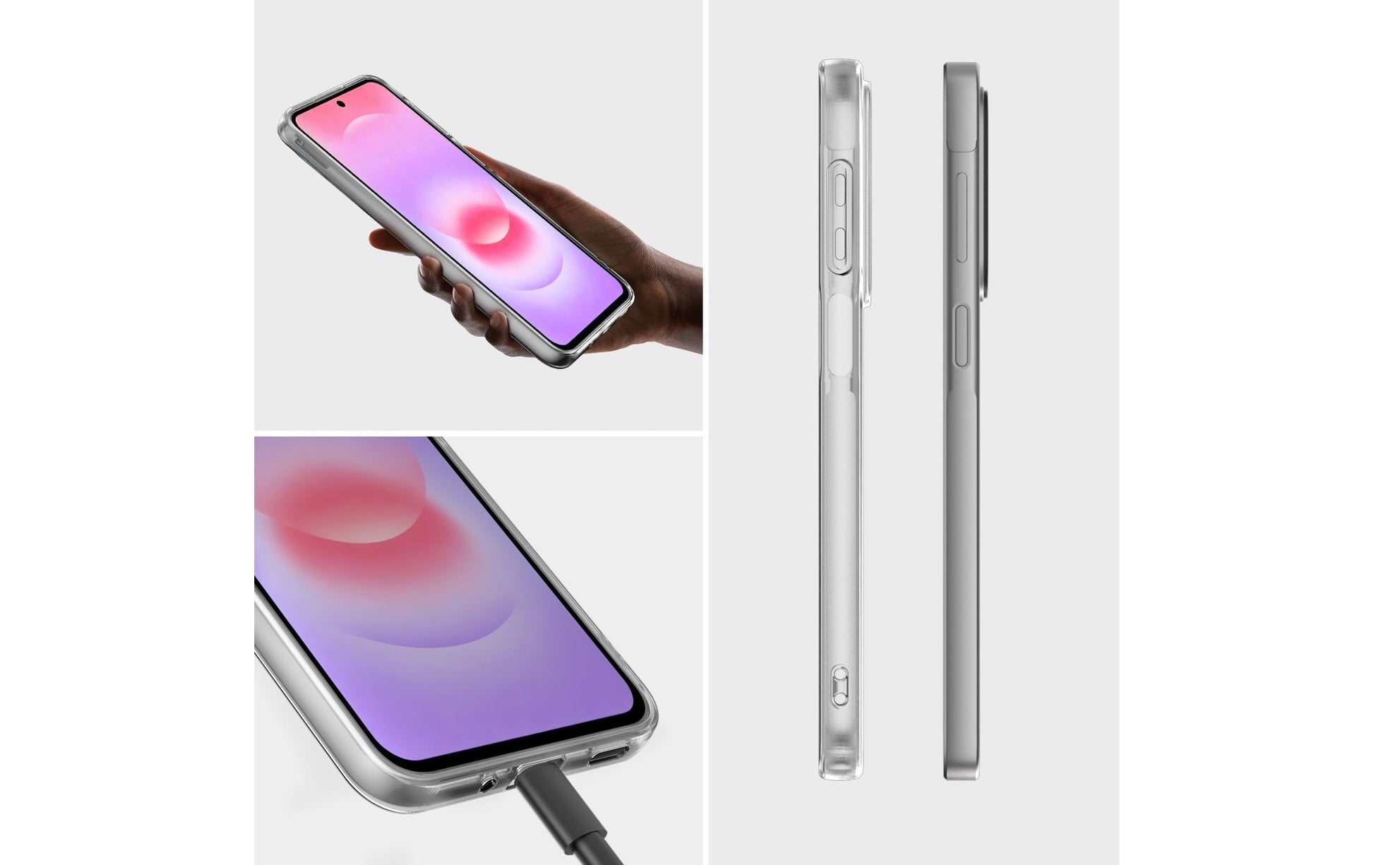 4smarts Backcover – für Samsung Galaxy A27, PC+TPU, Transparent