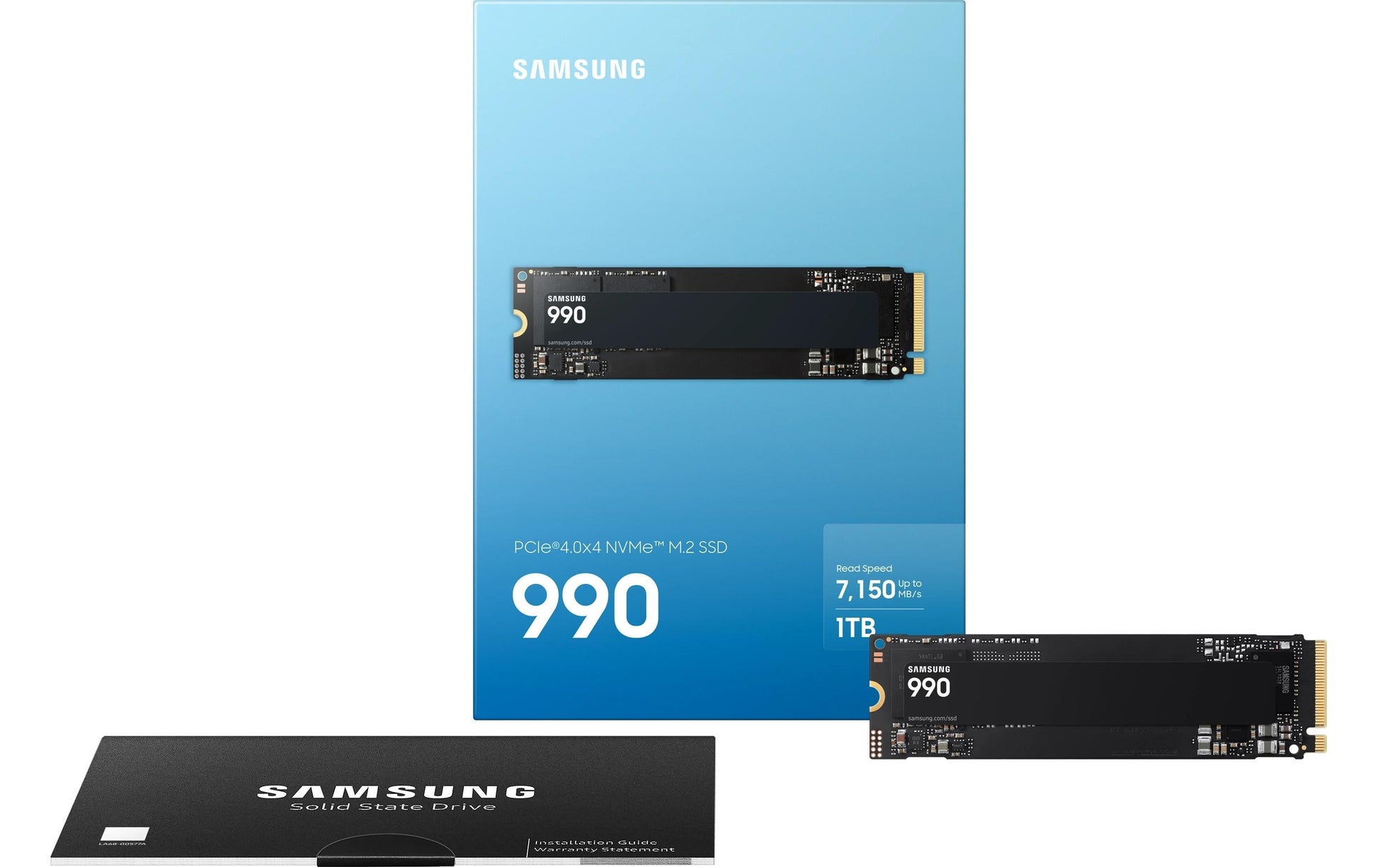 Samsung 990 – 1 TB M.2 2280, NVMe PCIe 4.0 x4