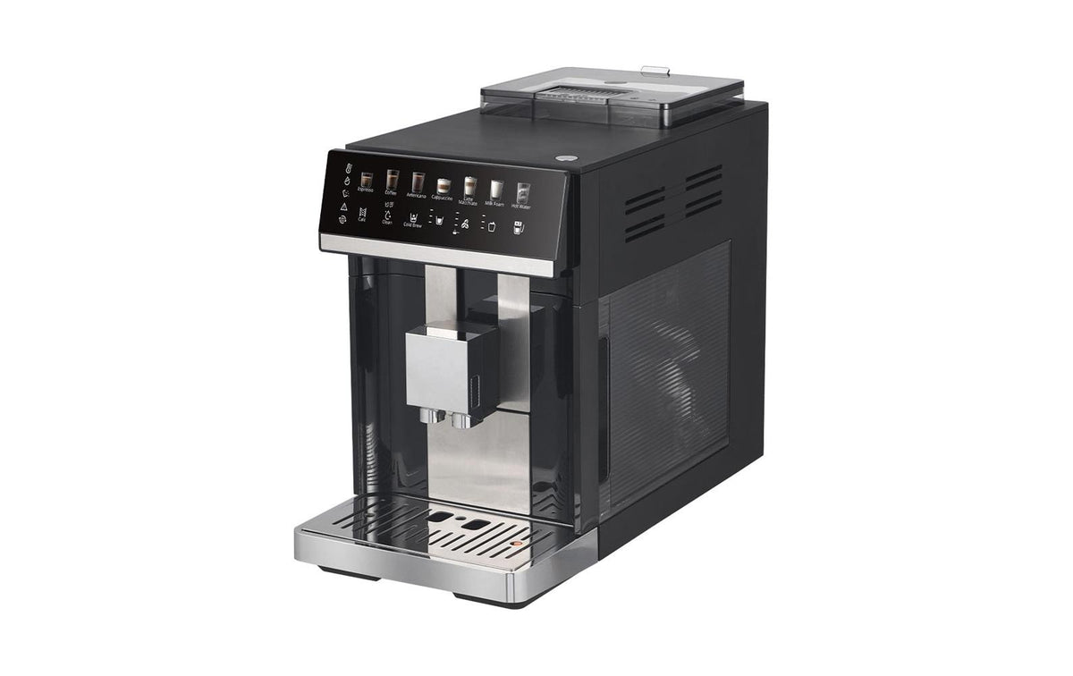 Berger lanz BergerLanz Bella Crema Kaffeevollautomat – 1,8 l, 250 g Bohnenbehälter, Milchschäumer, schwarz
