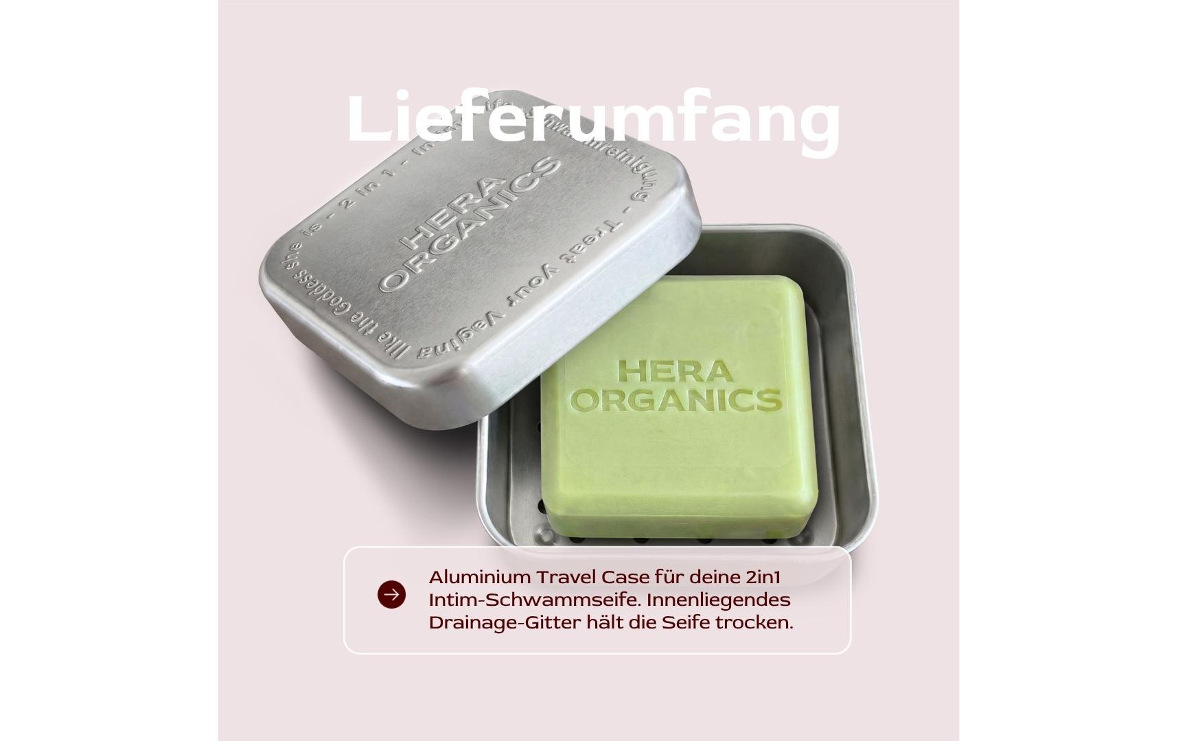 HERA Organics – Reise-Etui – Aluminium – für Seife – 1 Stk.