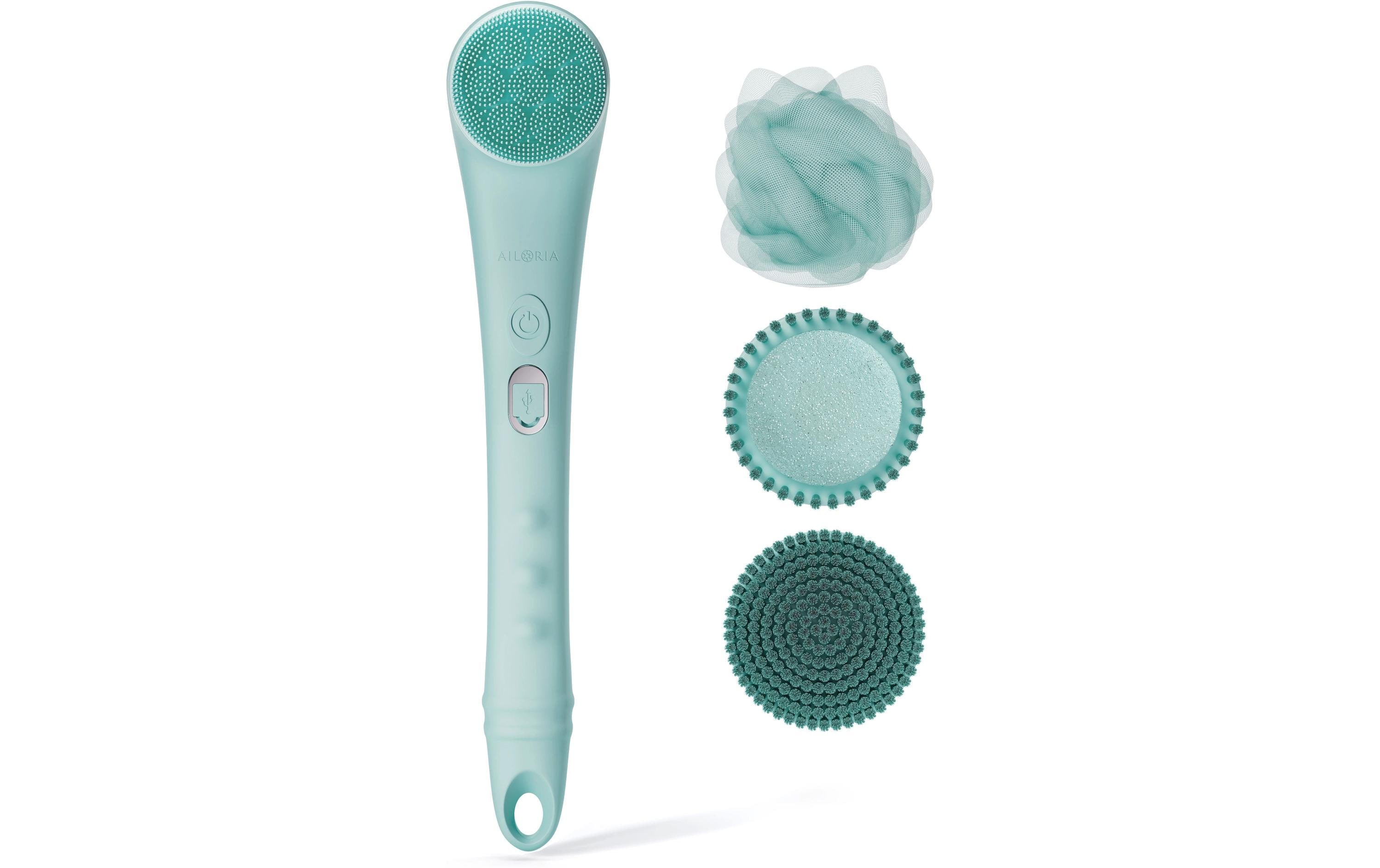 Ailoria Massagebürste Gentle Luxe – Bürstenmassage – batteriebetrieben, USB – 400 g – Mint