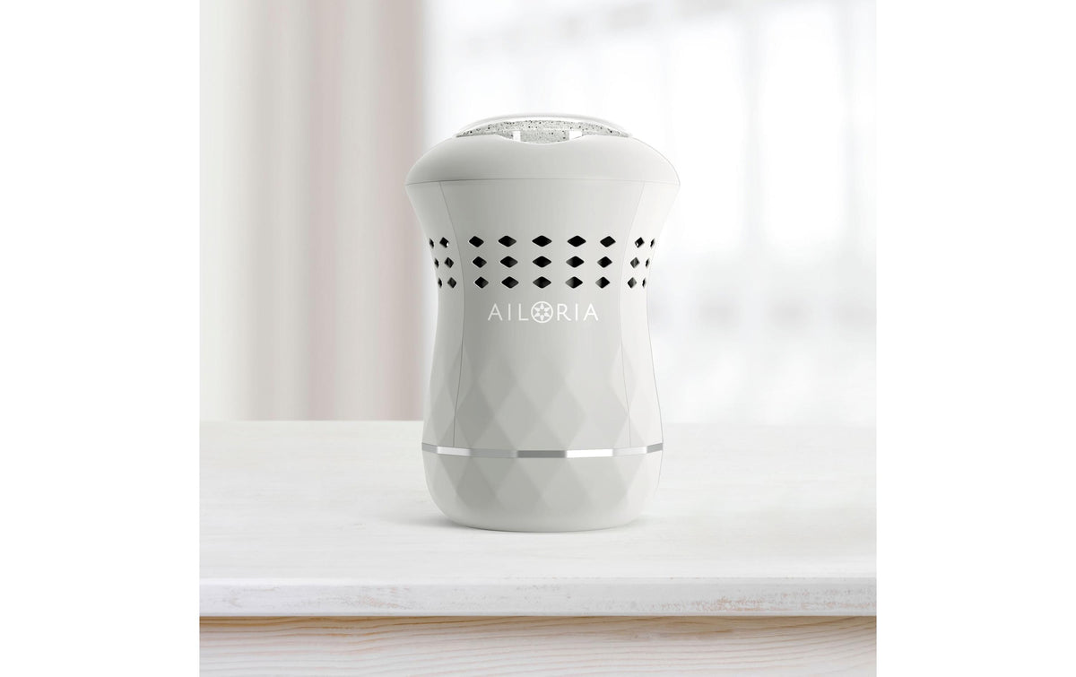 Ailoria Hornhautentferner Lustre Pro – USB, 400 mAh, 30 min – weiss, Kunststoff