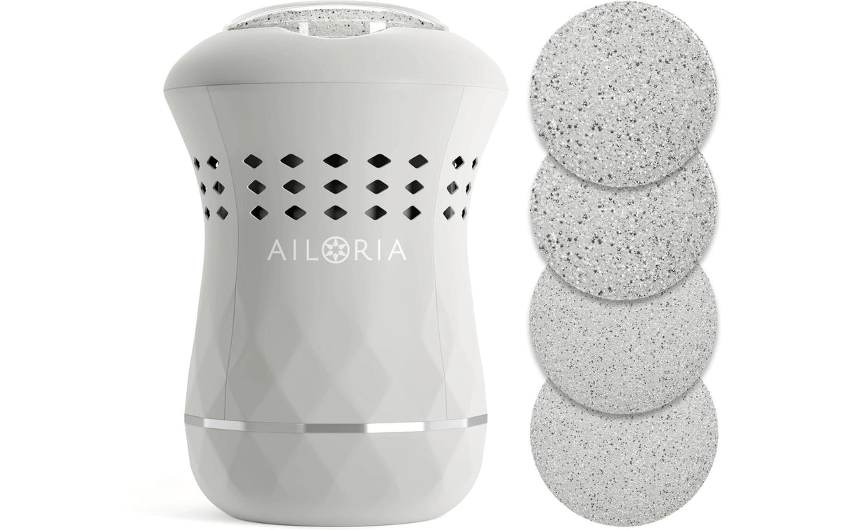 Ailoria Hornhautentferner Lustre Pro – USB, 400 mAh, 30 min – weiss, Kunststoff