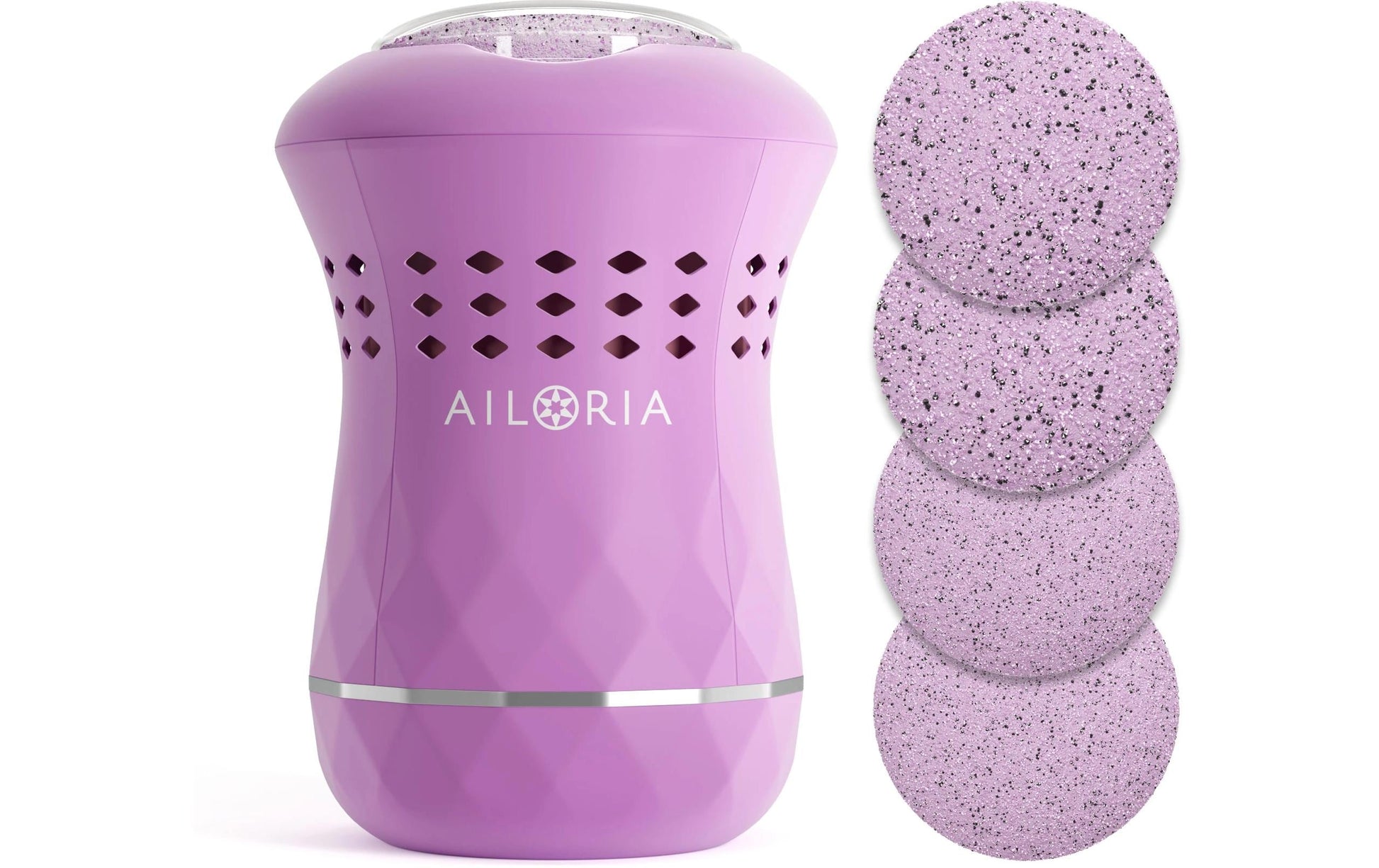 Ailoria Elektrischer Hornhautentferner Lustre Pro – 400 mAh Akku, USB-Ladung – Rosa