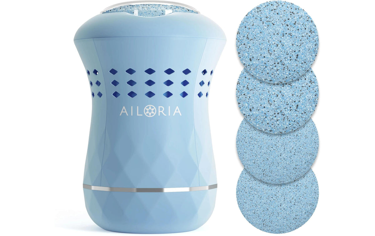 Ailoria Hornhautentferner Lustre Pro – Akku 400 mAh, USB – 30 min Laufzeit – Blau