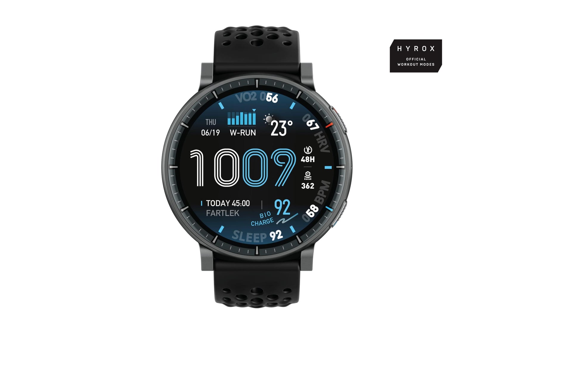 Amazfit Active Max 49 mm GPS – Aluminium Schwarz, Sportband, 50 m, für Android, iOS