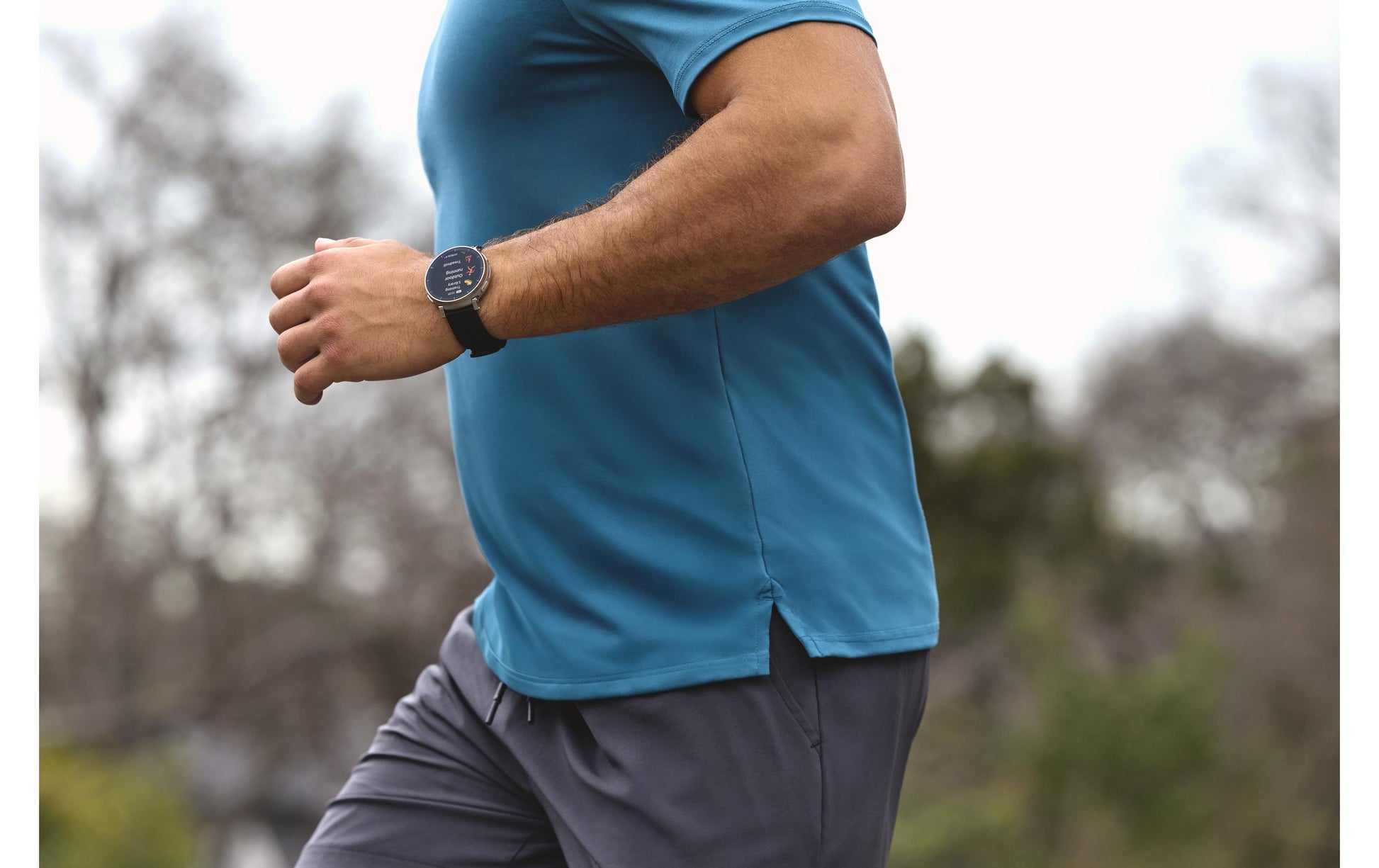 Amazfit Active 3 45 mm GPS – Aluminium Silber, Sportband, Schwarz, 50 m, für Android, iPhone
