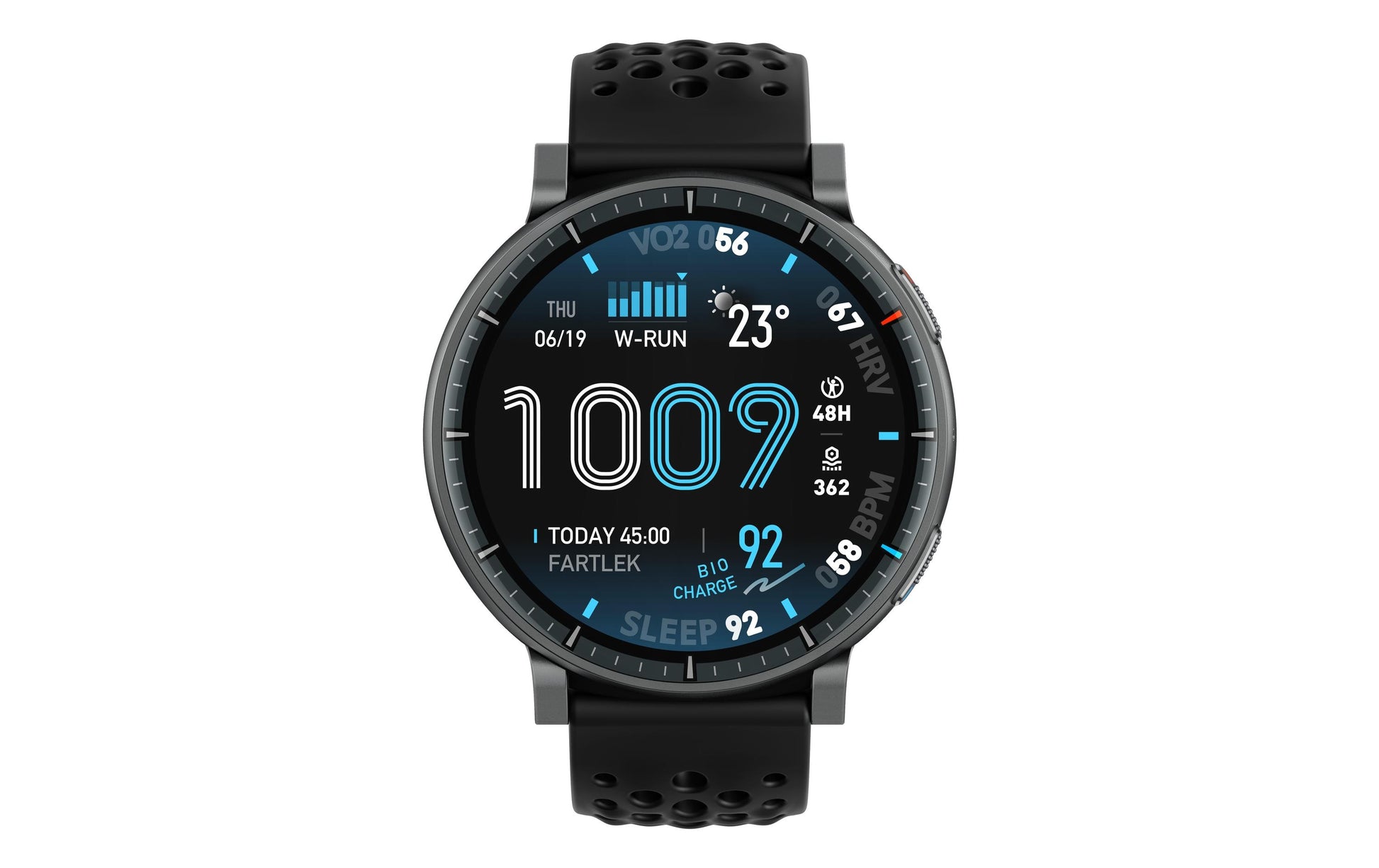 Amazfit Active Max 49 mm GPS – Aluminium Schwarz, Sportband, 50 m, für Android, iOS