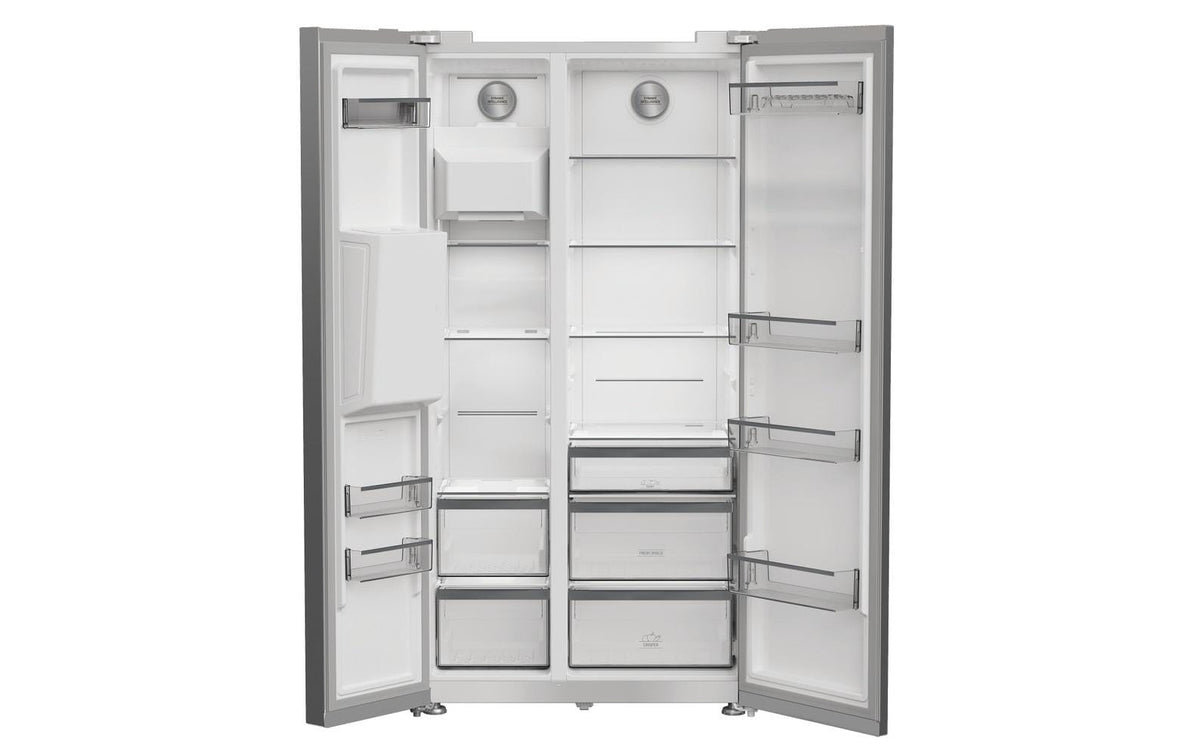 Bauknecht Kühl-Gefrierkombination BKFC8000 – 578 l, Energieeffizienzklasse D, 35 dB, Silber