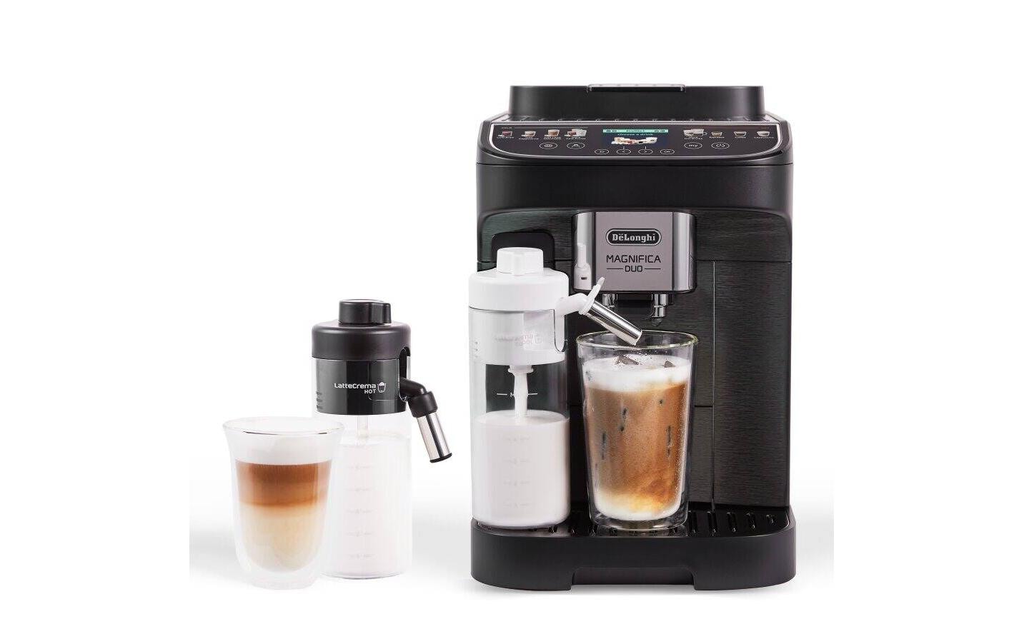 De’Longhi De'Longhi Magnifica Duo ECAM330.80.BXB Kaffeevollautomat – 1,9 l, 250 g Bohnenbehälter, Milchaufschäumer