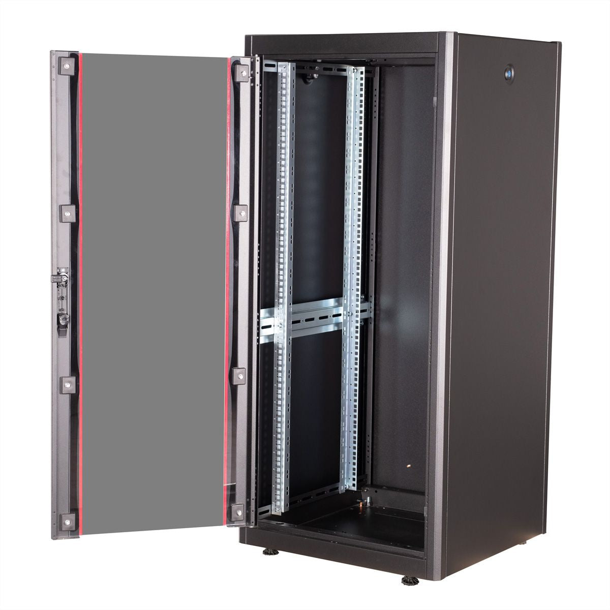 ROLINE Basic – 19" Netzwerkschrank 26U, IP20, abschliessbar, 600 × 600 × 1300 mm, schwarz, Stahl