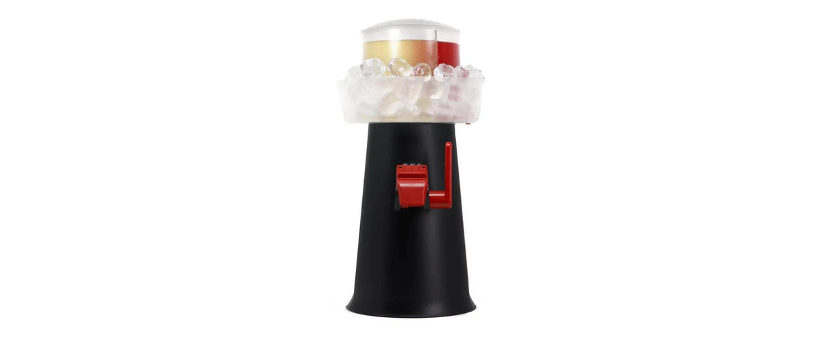Genius Computer Technology Genius Sprizzer Getränkespender – 3 l, Ø 28 × 54 cm, Kunststoff (PP), Schwarz, BPA-frei, spülmaschinenfest